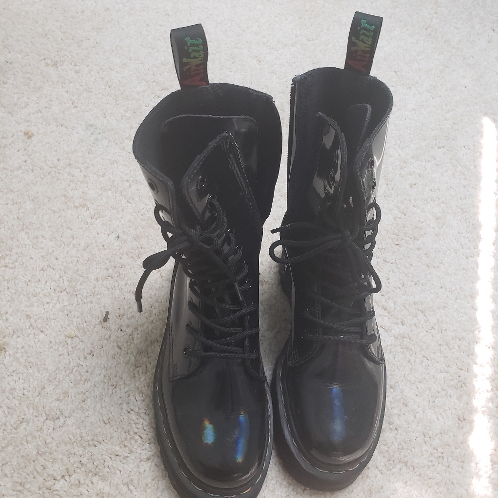 Dr Marten Jadon Hi Rainbow Patent Platform Boots